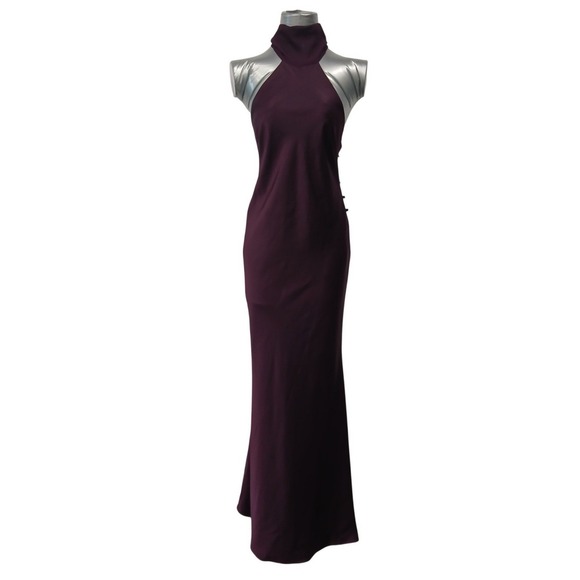 Loba Dresses & Skirts - LOBA Revolve Womens Alexis Bias Open Back Maxi Gown Satin Dress Sz Sm Button